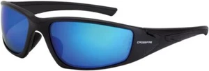 Crossfire Rpg Polarized Safety Glasses Blue Mirror Lens Matte Black Frame - Picture 1 of 1