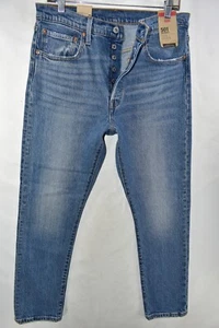 Jeans donna Levi's 501 S skinny blu vita alta taglia 31x28 nuovi - Foto 1 di 9