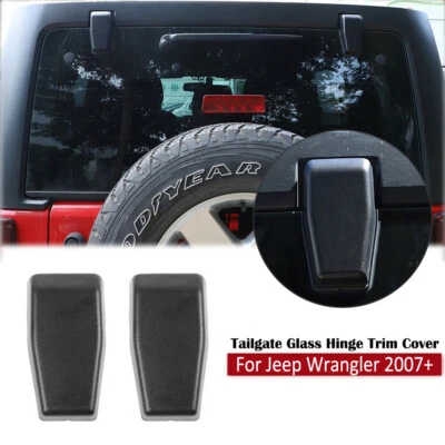 For JEEP WRANGLER JK 2007-2017 Liftgate Glass Hinge Cover Pair Driver Trim 2 PCS - Imagem 1 de 4