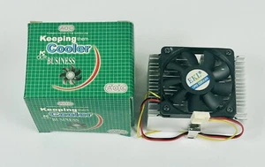 AOC EC-TB-6B Socket 370 Socket A Heatsink Model #27 UNTESTED W/ BOX - Picture 1 of 11