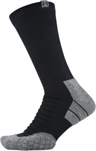 Under Armour Adult Black Crew Wool Cushion UA Hitch All Season Boot Socks Sz 4-8 - Picture 1 of 1