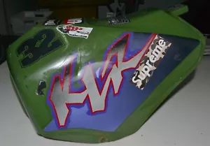 Kawasaki KLR 250 Steel Fuel Gas Tank ARMY GREEN 51080-5042 1985-2005 - Picture 1 of 8