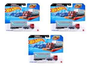 3pk Hot Wheels 2024 Track Fleet 1:64 Scale Vehicle - Transformers Optimus Prime - Picture 1 of 6
