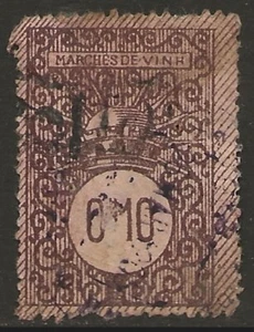 Indochina Vietnam 1904 Vinh Local Revenue Market Tax/ Marchés Scarce Used - Picture 1 of 2