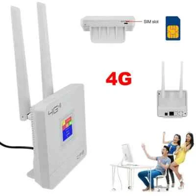 MODEM PORTATILE WIRELESS WIFI ROUTER 4G LTE CPE MOBILE HOTSPOT LAN INTERNET SIM - Immagine 1 di 4