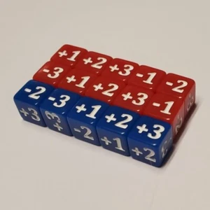 15x Juego de contador de dados base modificadora de 10 mm rojo y azul para Shadowverse: Evolve - Imagen 1 de 4