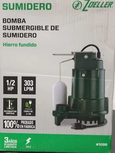 Zoeller 1/2 HP bomba sumergible de sumidero #1096 (C7) - Imagen 1 de 4