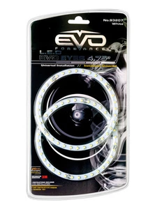 Sumex Xenon White 12cm Car LED Angel Eye Halo Ring DRL Driving Bulbs Lights -2Pc - Picture 1 of 4