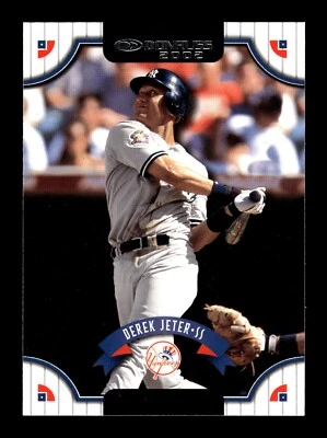 DEREK JETER ⚾ 2002 Donruss #3 NY Yankees HOF - Image 1 of 2
