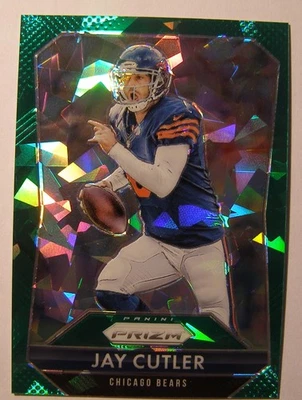 Panini Prizm Jay Cutler 2015 verde hielo agrietado 28/75 Foto 1 de 2