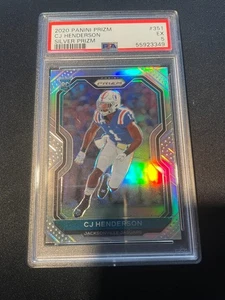 CJ Henderson 2020 Panini Prizm #351 RC Jacksonville Jaguars SILVER PSA 5 LOW POP - Foto 1 di 1