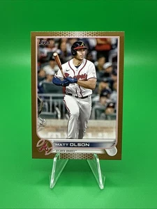 2022 Topps Update Series - Matt Olson #US2 Gold #1266/2022. B23 - Picture 1 of 2