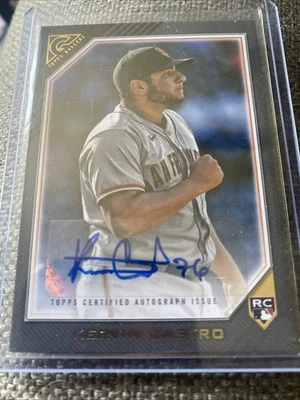 2022 Topps Gallery - Rookie Autographs Kervin Castro #RA-KCA (AU, RC) - Image 1 of 2