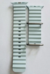 Original Apple Ocean Band for Watch Ultra/Ultra 2 One Size (49mm) Light Blue - Photo 1 sur 4