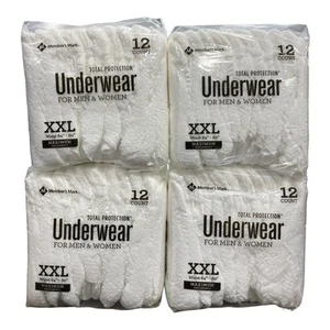 Member's Mark Total Protection Unisex Underwear, XXL, 48ct - Picture 1 of 2