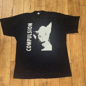 Vintage Screen Stars Compulsion T-Shirt Black 22x28 XL - Picture 1 of 8