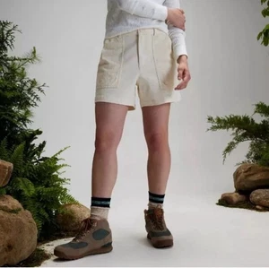 Pantalón corto de tela mixta Alpine Design para mujer talla 8 nuevo con etiquetas precio de venta sugerido por el fabricante 58 USD tiro alto blanco - Imagen 1 de 10