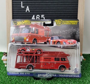 Hot Wheels Team Transport Ferrari 250 GTO and Fiat 642 RN2 /InHand/ReadyToShip/ - Picture 1 of 6
