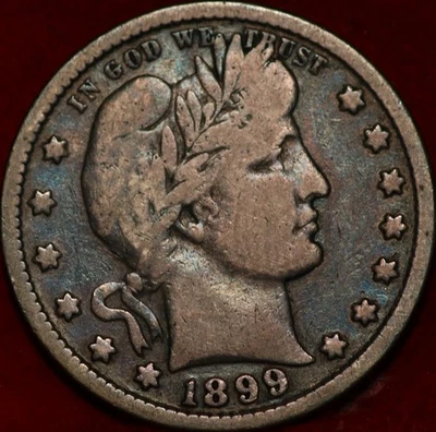 1899 Philadelphia Mint Silver Barber Quarter - Image 1 of 2