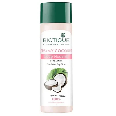 Biotique Creamy Coconut Loción Corporal Nutritiva Profunda 120ml, Envío Gratis a Todo el Mundo Foto 1 de 2