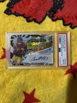 2022 Leaf Pro Set Draft Metal Caleb Williams #PSB-CW1 Auto Silver Crystal 16/30 - Image 1 of 2