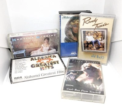 Country Western Music Alabama, Tucker, Randy Travis Plus 2 More Lot Of Cassettes - Image 1 of 2
