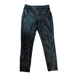 JW Style Women’s Pants Size Large Black with Light Gray Pattern Excellent!!! - Picture 1 of 14