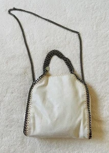 Mini Bolso de Mano Stella Mccartney Falabella Bolso de Mano 2 Vías Hombro Gamuza Cadena Interruptor - Imagen 1 de 4
