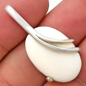 Joyería colgante de plata de ley 925 de ópalo blanco natural P-1165 - Imagen 1 de 5