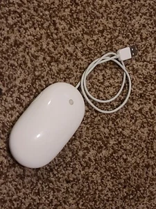 Genuine OEM Apple A1152 Mouse w/ Scrolling Ball, Wired USB in Solid White Color - Picture 1 of 2