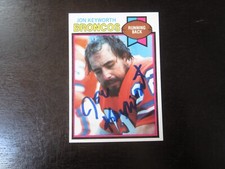 1979 Topps # 211 Jon Keyworth Autograph Signed Auto Card (M2) Denver Broncos