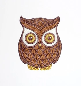 Embroidered Cute Owl Motif / Patch / Badge / Applique - Picture 1 of 4