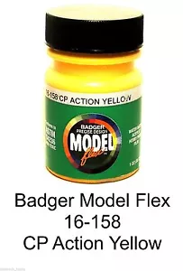 Badger Model Flex 16-158 CP Canadian Pacific Action Yellow 1 oz Acrylic Paint - Picture 1 of 1