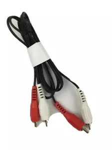Dual RCA Male to Male M/M Red White Audio Sound Cable Cord 3 Feet Long - Picture 1 of 1