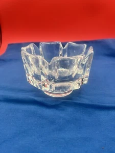 Swedish Orrefors Signed Crystal Bowl Corona Trinket Candy Dish Sweden/ash Tray - Picture 1 of 5