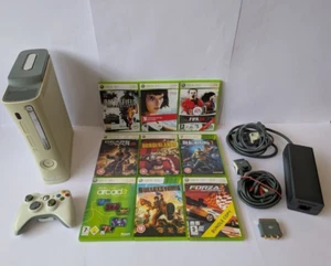 XBOX 360 Console 20GB HDD with All Wires and Games Bundle Good Con - Picture 1 of 14