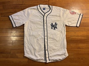 VINTAGE Champion Mickey Mantle New York Yankees 7 Jersey Men’s XL White 80s - Picture 1 of 12