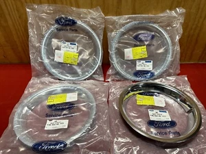 NOS 1966 FORD MUSTANG WHEEL TRIM RINGS C6ZZ-1210-A 66 FoMoCo - Picture 1 of 5