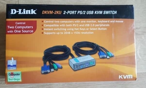 D-Link DKVM-2KU 2 Port PS/2 USB KVM Switch - Photo 1/4