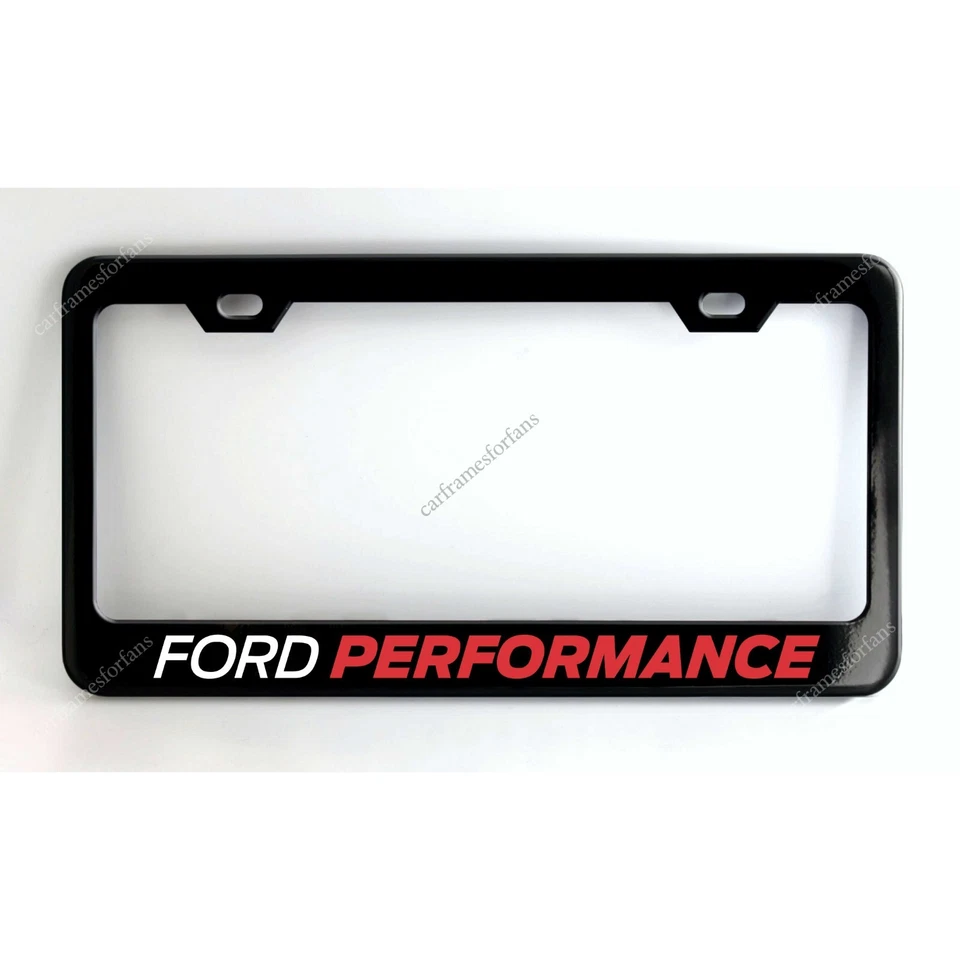 FORD PERFORMANCE Black License Plate Frame Custom Made of Powder Coated Metal - Image 1 of 1