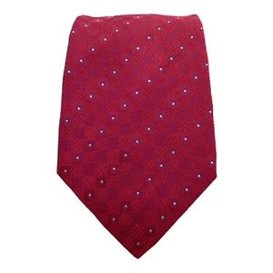 ARMANI COLLEZIONI Red Geometric Silk Tie Made In Italy 58"-3" EX COND - Picture 1 of 6