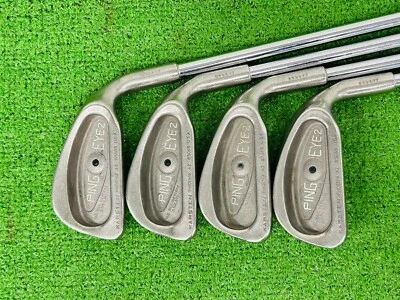 Ping Eye 2 Karsten Iron set 3-9+PW RH Karsten Microtaper Black Dot Steel G13390 - Image 1 of 4