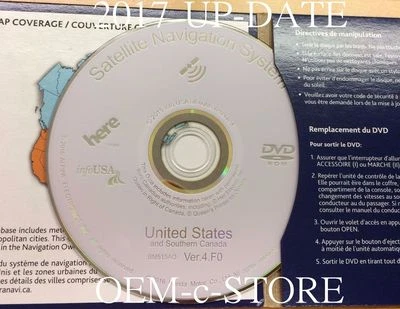 2017 UPDATE 06 07 08 09 2010 HONDA ODYSSEY TOURING PILOT NAVIGATION CD WHITE DVD - Image 1 of 2