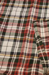 POTTERY BARN DENVER PLAID TARTAN RED/GREEN/YELLOW SET OF 2 PILLOW SHAMS - Picture 1 of 3