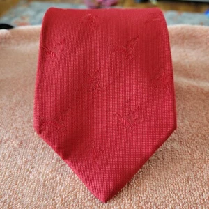 cravatta ferragamo 3 cravatta ferragamo 3 5/8"" × 57"" rosso intarsiato cravatta in seta - Foto 1 di 2