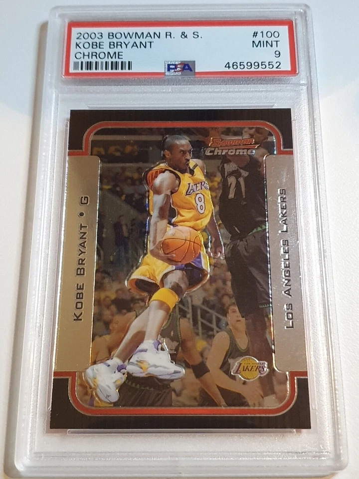 2003 Bowman Rookies & Stars Kobe Bryant #100 CHROME - PSA 9 (LOW POP) - Image 1 of 2