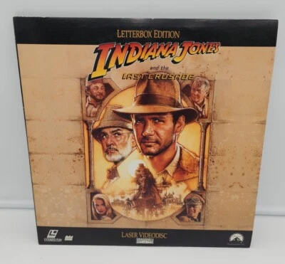Indiana Jones and The Last Crusade Laserdisc 1989 90 Harrison Ford 2 Disc Set EX - Image 1 of 4