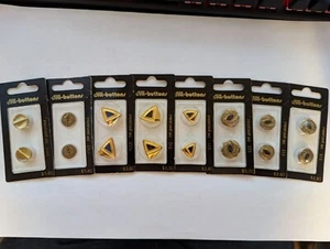 Dill Buttons Lot Of 8. 16 Buttons In Total. Made In Germany. 24k Gold Plated - Picture 1 of 3