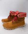 Timberland Lace Up Boots Size 6 5.5 Womens Leather Flat Chunky Sole Earthkeepers