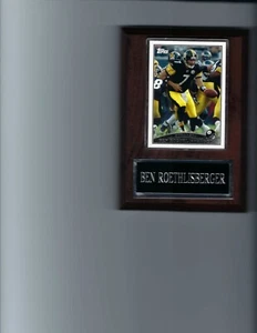 BEN ROETHLISBERGER PLAQUE PITTSBURGH STEELERS FOOTBALL NFL C6 - Picture 1 of 1
